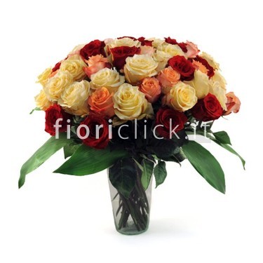 Bouquet di rose assortite
