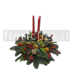 Centrotavola con candela
